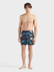 Men ultra-light and packable swim shorts tortues multicolores