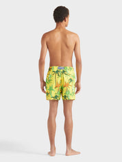 Men ultra-light and packable swim shorts palms offset