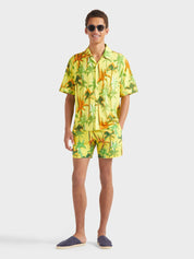 Men ultra-light and packable swim shorts palms offset