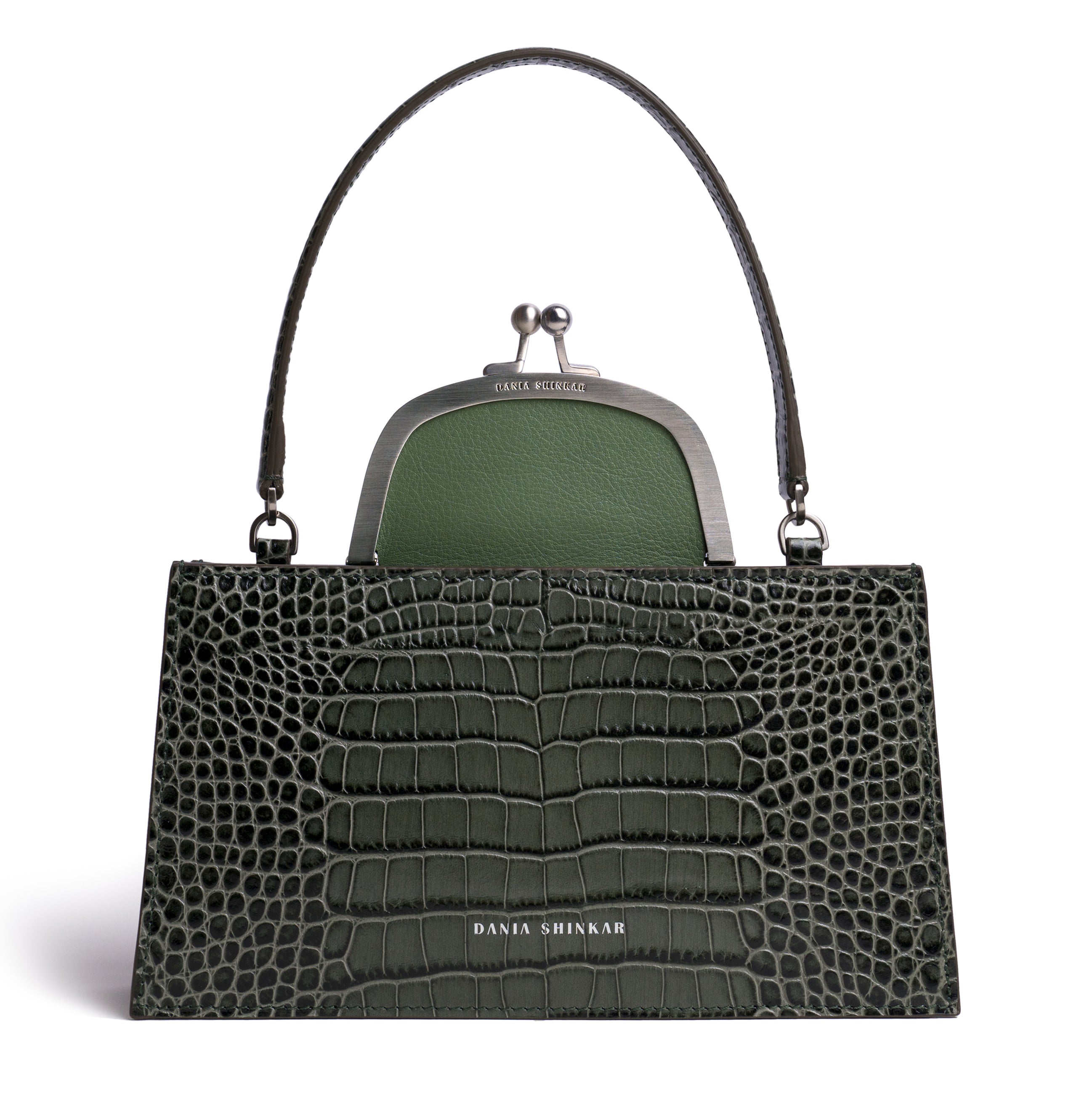 MAJJ  Olive Croc Embossed