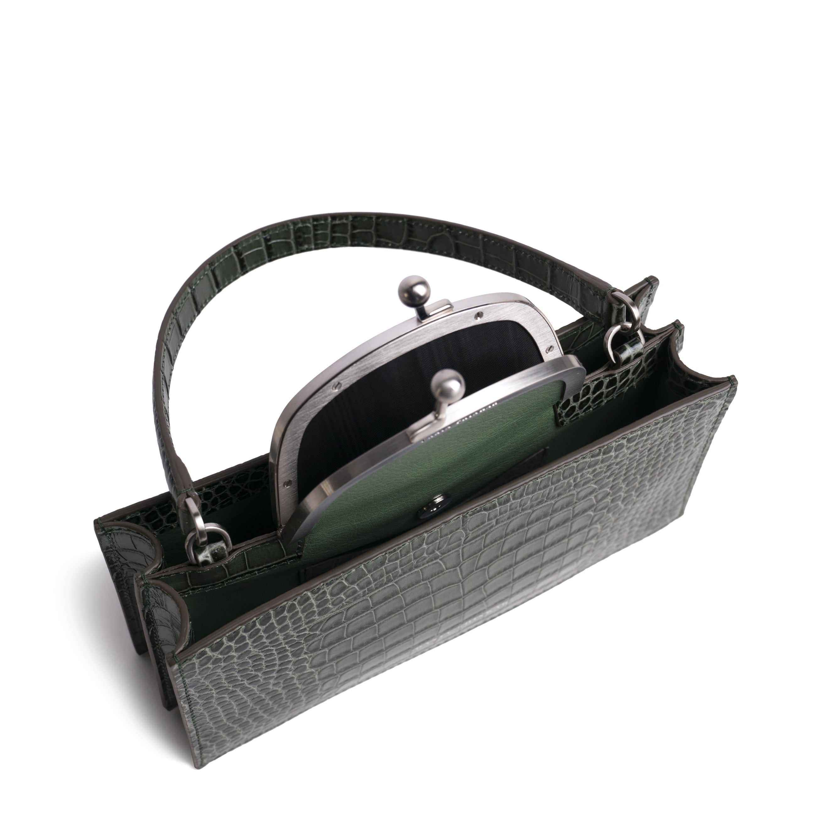 MAJJ  Olive Croc Embossed