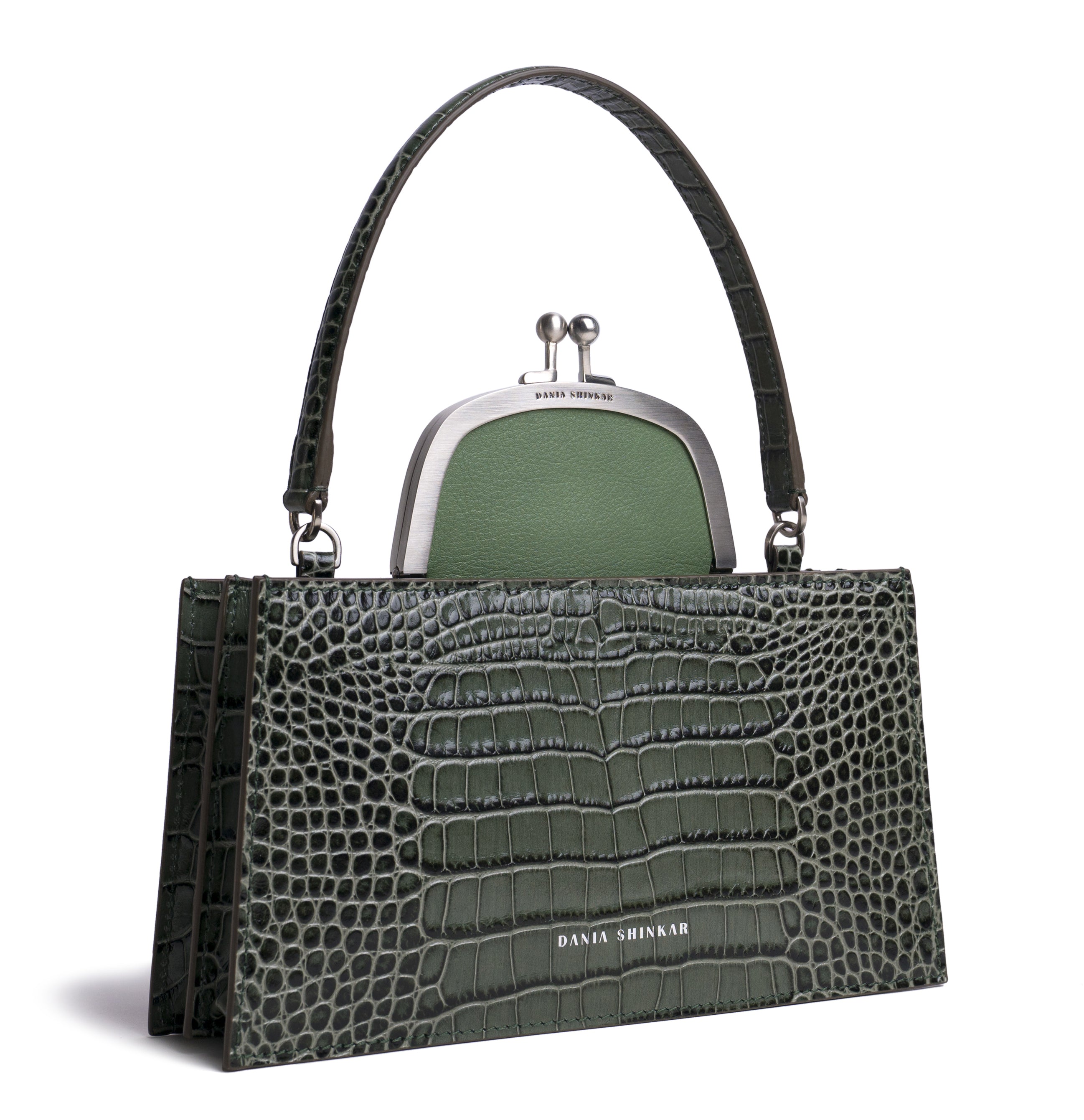 MAJJ  Olive Croc Embossed