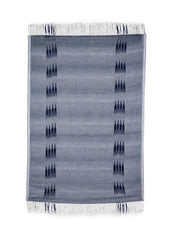 Peshtemal cotton ikat throw blanket