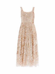 Marquet scoop neck ballerina dress
