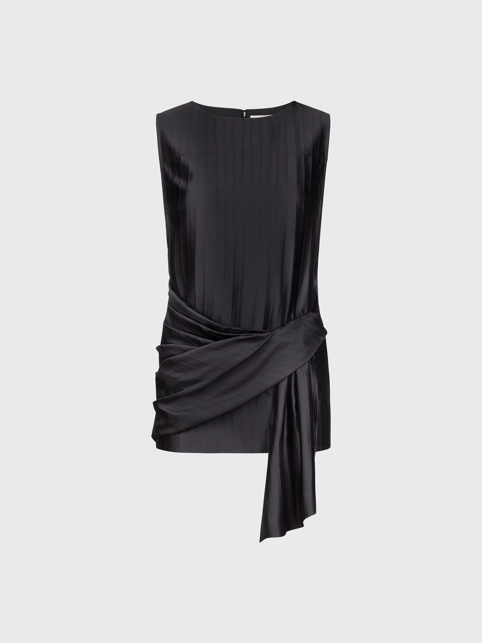 Fonda draped asymmetric top