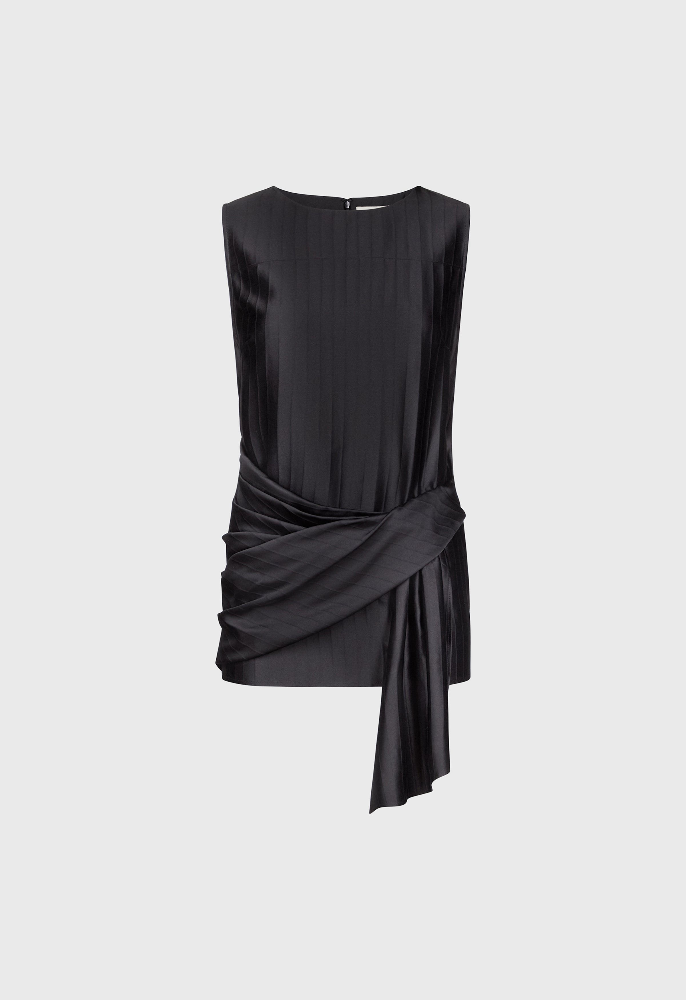 Fonda draped asymmetric top