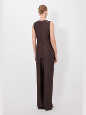 Fonda draped asymmetric top