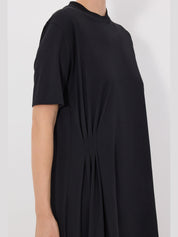 Igari asymmetric pleated dress
