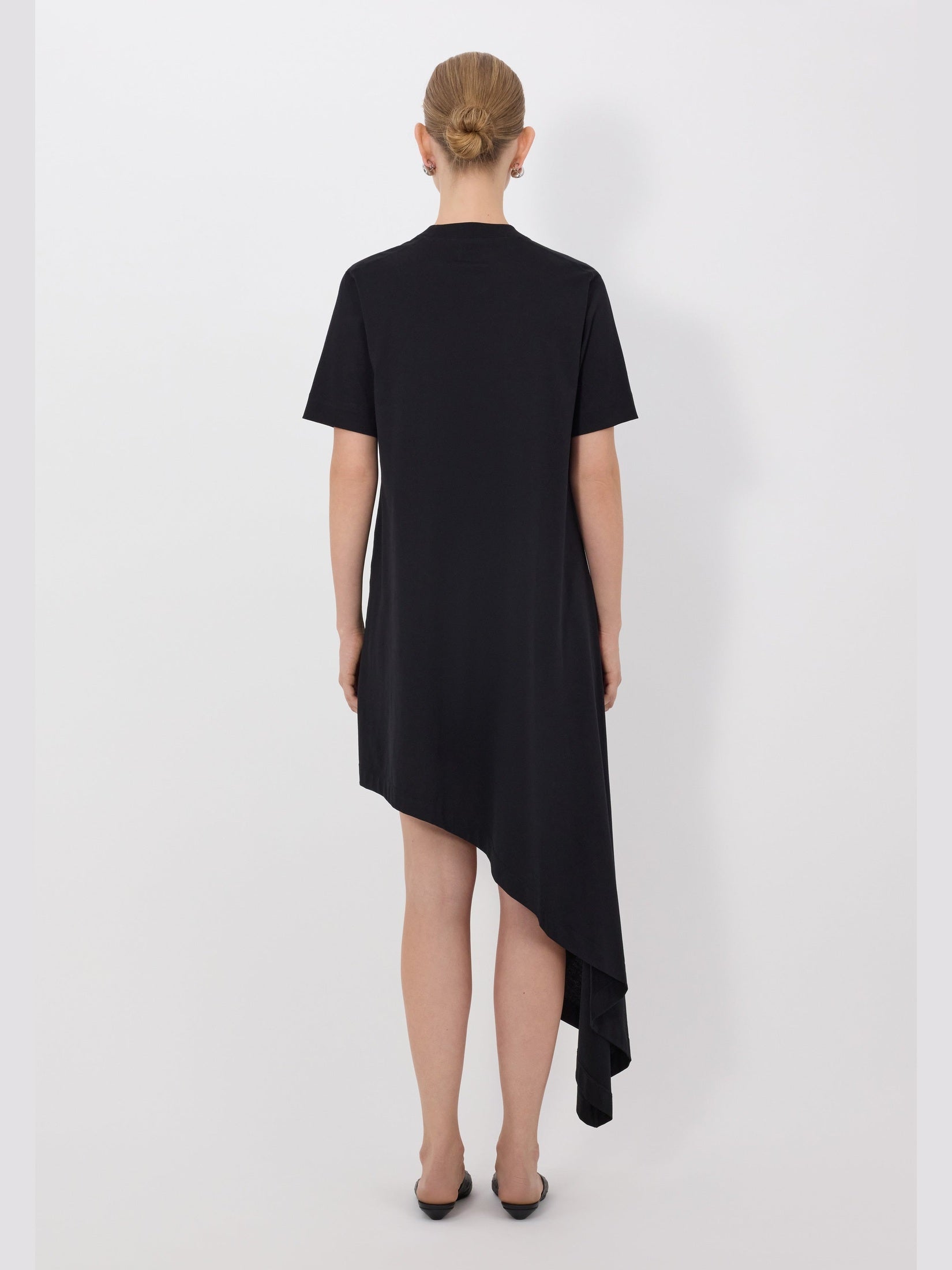 Igari asymmetric pleated dress