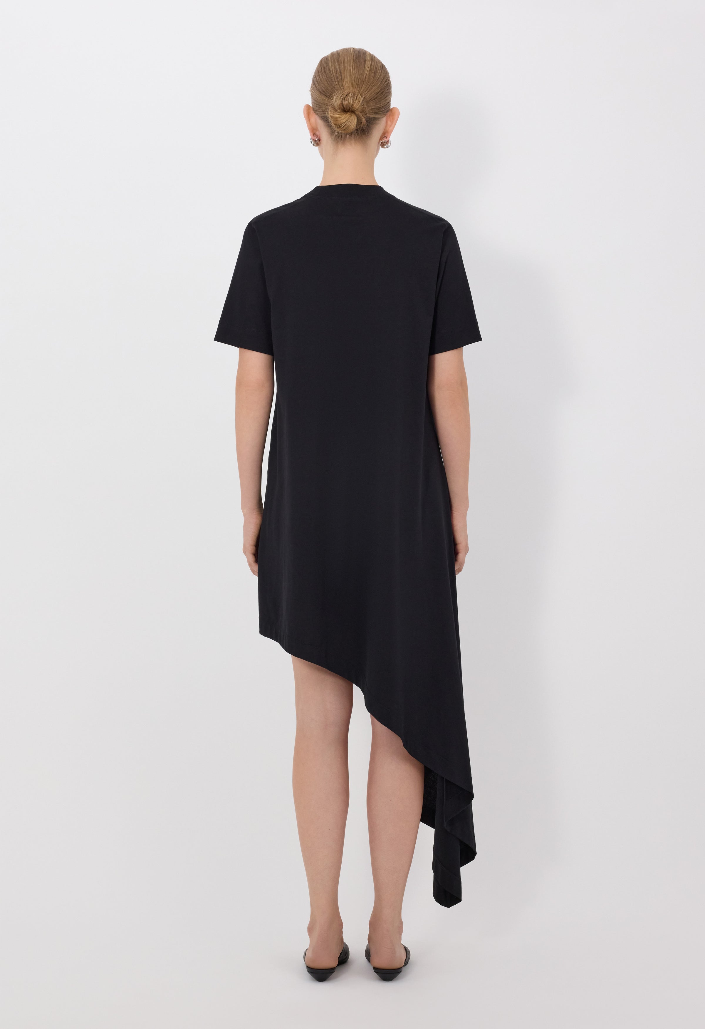 Igari asymmetric pleated dress