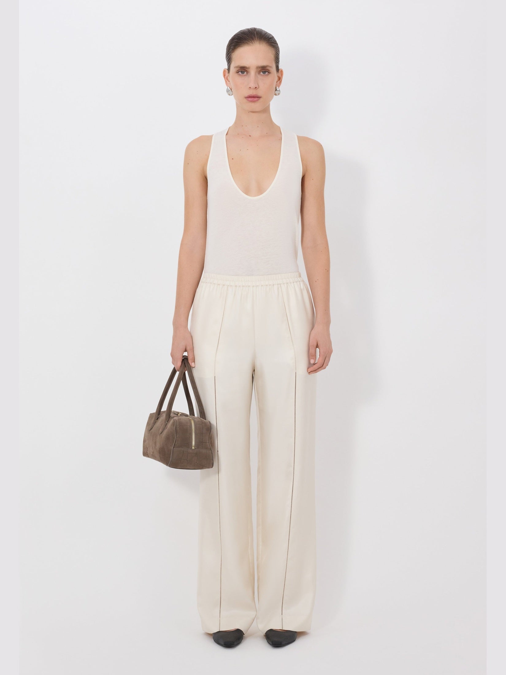 Lars elastic waistband pants