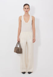 Lars elastic waistband pants