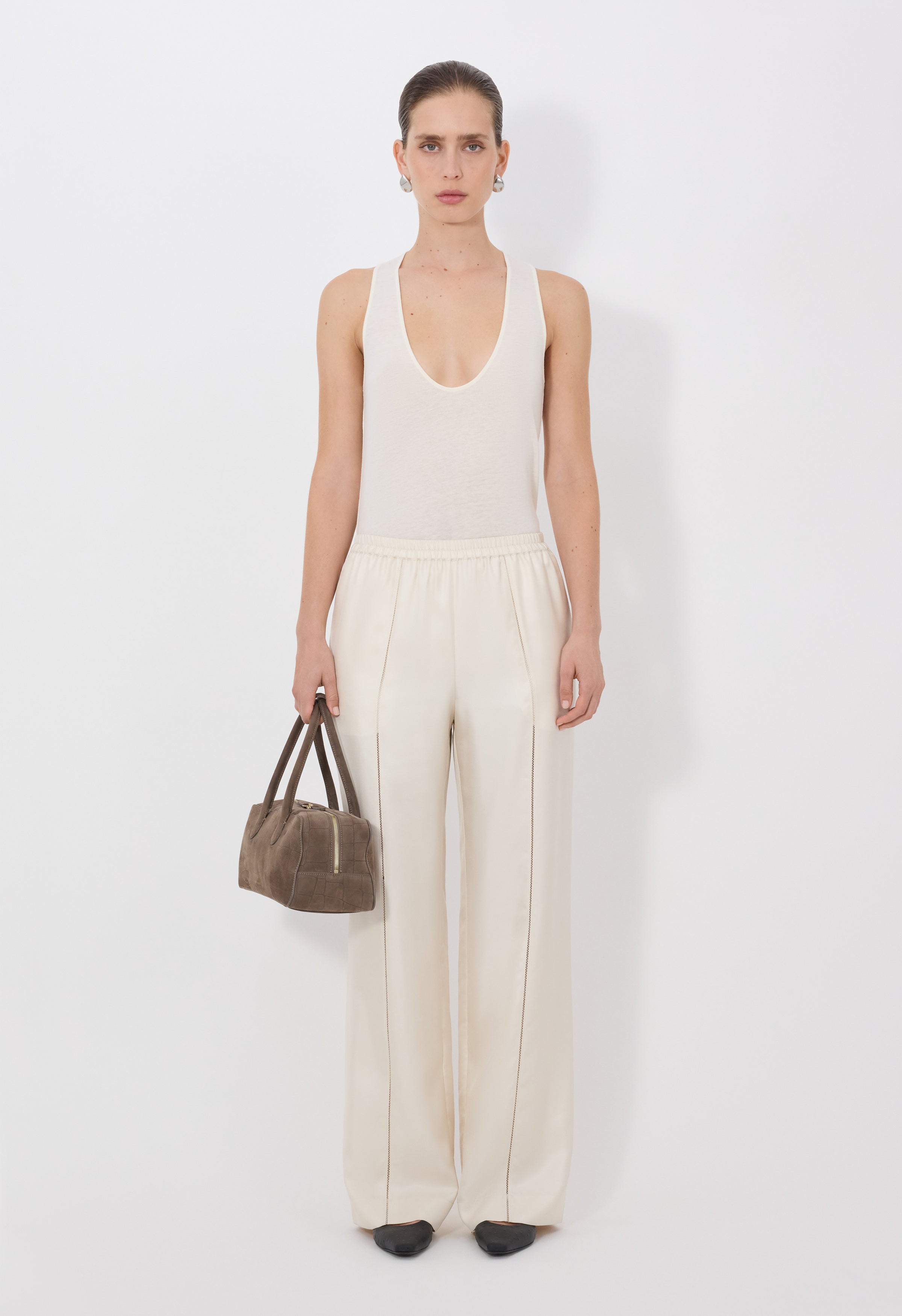 Lars elastic waistband pants