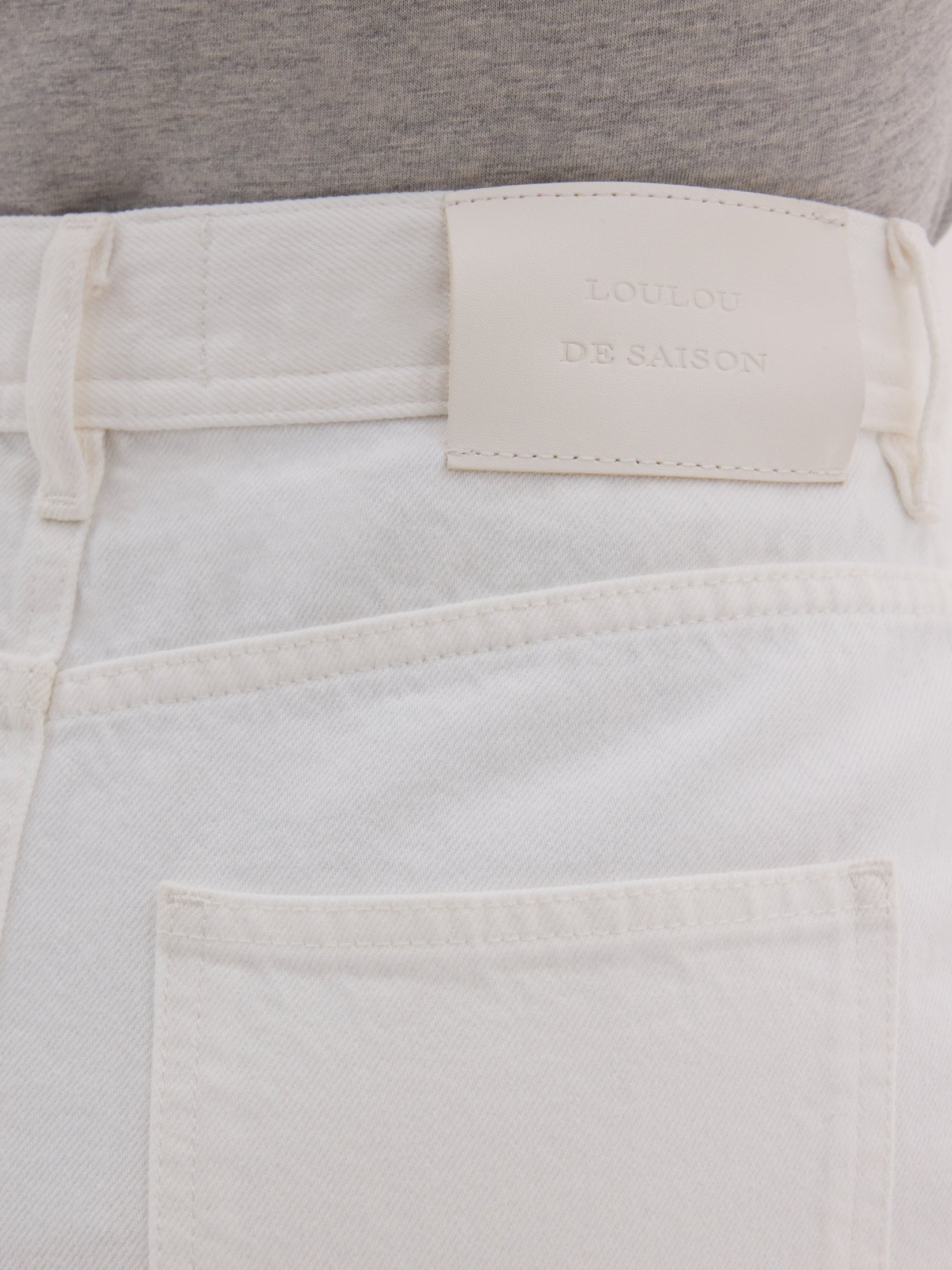 Rona lds denim midi skirt