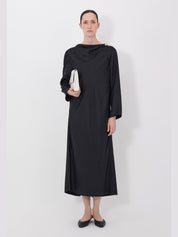 Zoya draped asymmetric dress