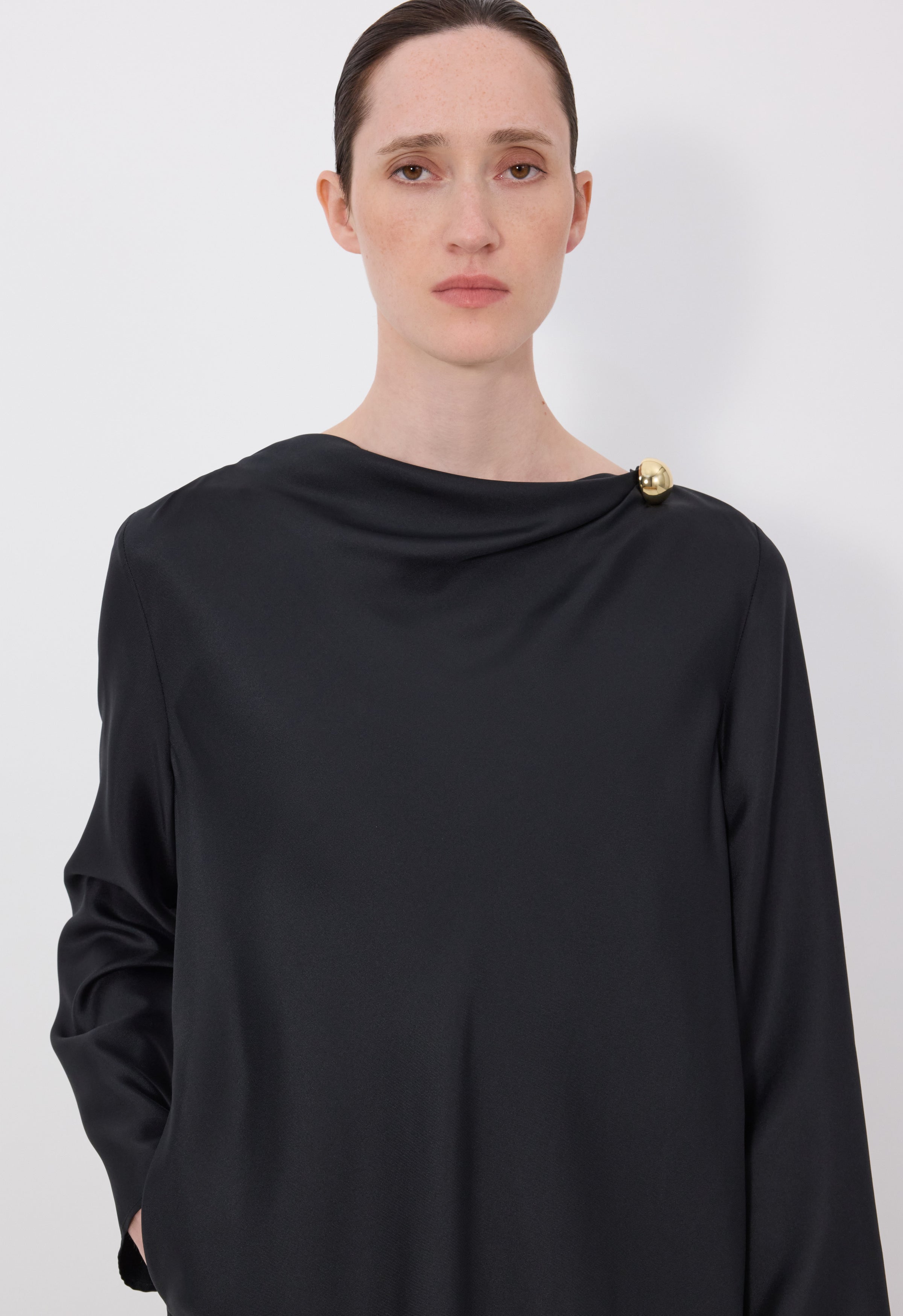 Zoya draped asymmetric dress
