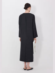 Zoya draped asymmetric dress