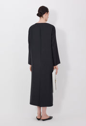 Zoya draped asymmetric dress