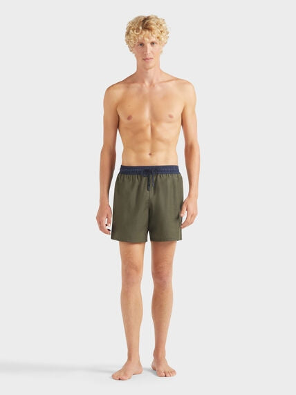 Men merino wool super 120's swim shorts bicolor