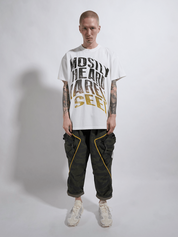 Faded warped tee