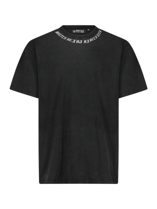 Warped double logo tee