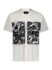 Tactical raglan woven tee