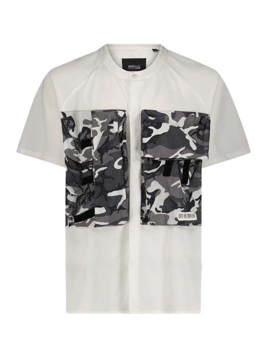 Tactical raglan woven tee