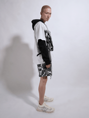 Tactical raglan woven tee