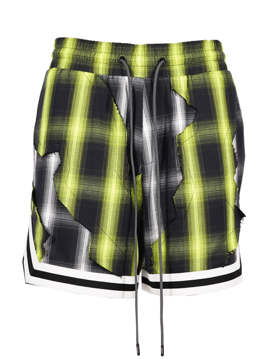 Neon cut me up basketball shorts