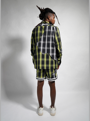 Neon cut me up basketball shorts