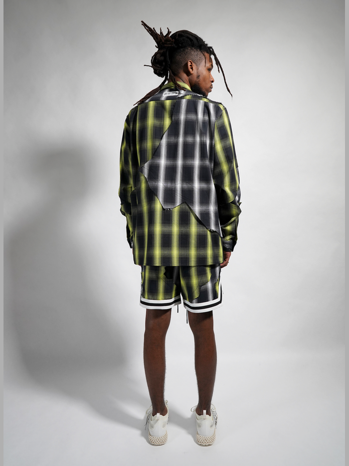 Neon cut me up basketball shorts