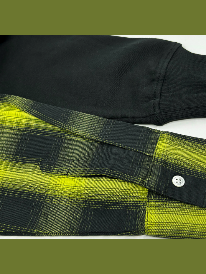 Hoodie x woven hybrid