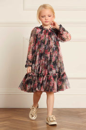 Midnight Dance Long Sleeve Kids Dress