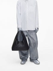 The leather sack bag