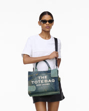 THE DECONSTRUCTED DENIM MEDIUM TOTE BAG