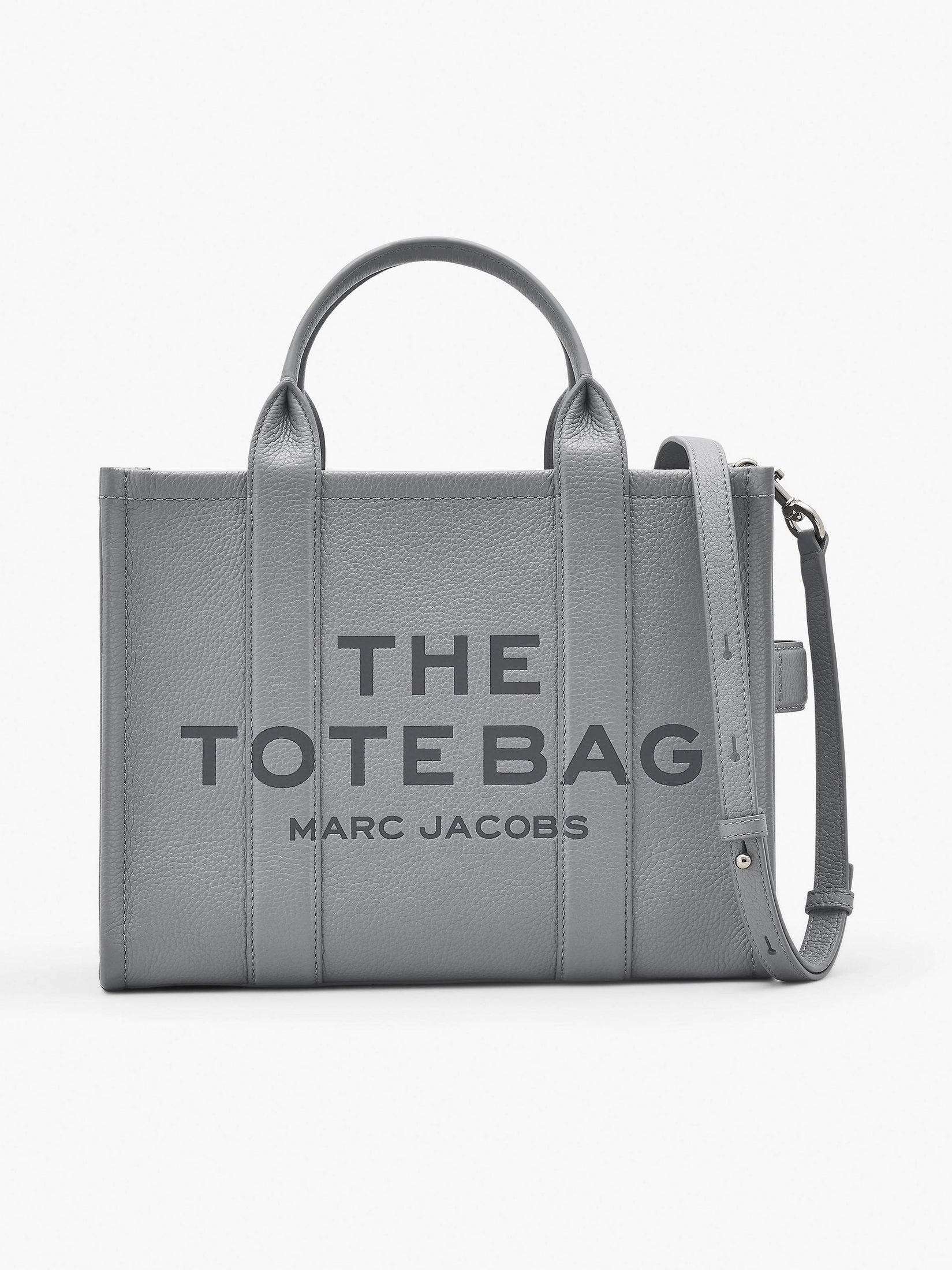 The leather medium tote bag