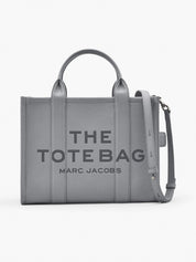 The leather medium tote bag