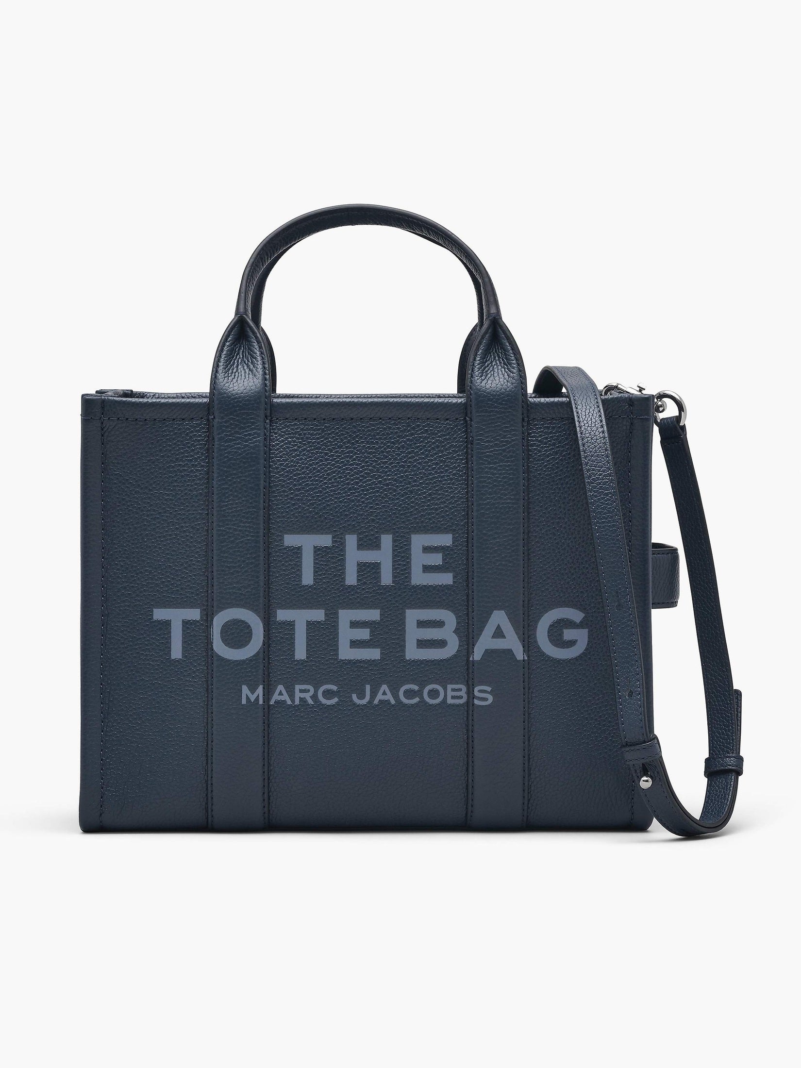 The leather medium tote bag