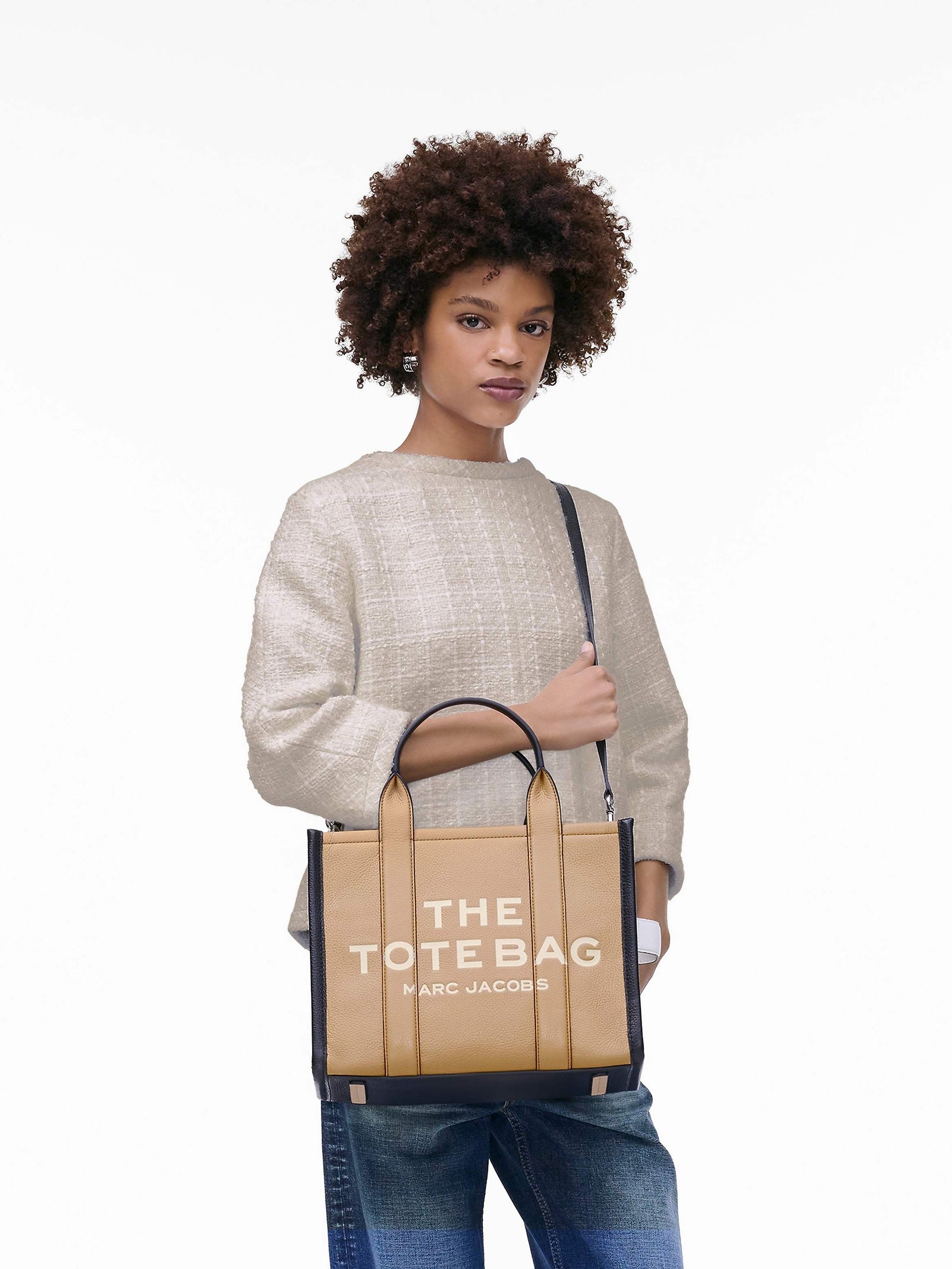 The colorblock medium tote bag