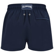 Men Short Merino Wool Swimwear Micro Carreaux - Vilebrequin x The Woolmark Company