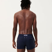 Men Short Merino Wool Swimwear Micro Carreaux - Vilebrequin x The Woolmark Company