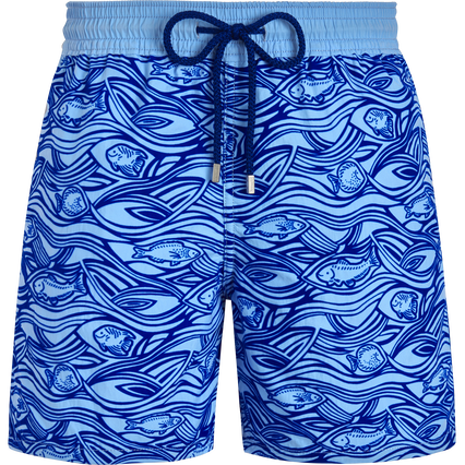 Men Swim Shorts Flocked Aquarium