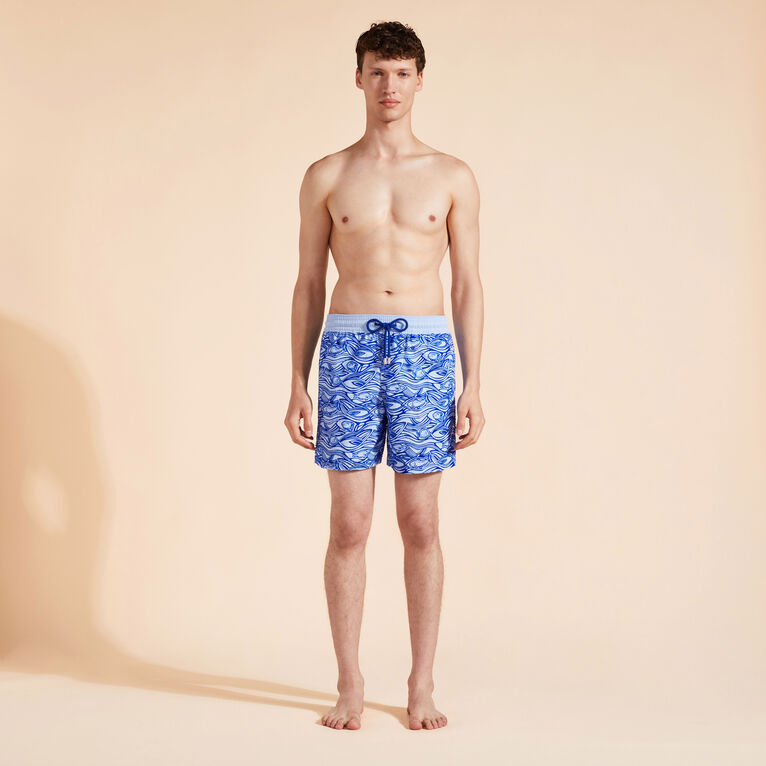 Men Swim Shorts Flocked Aquarium