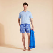 Men Swim Shorts Flocked Aquarium