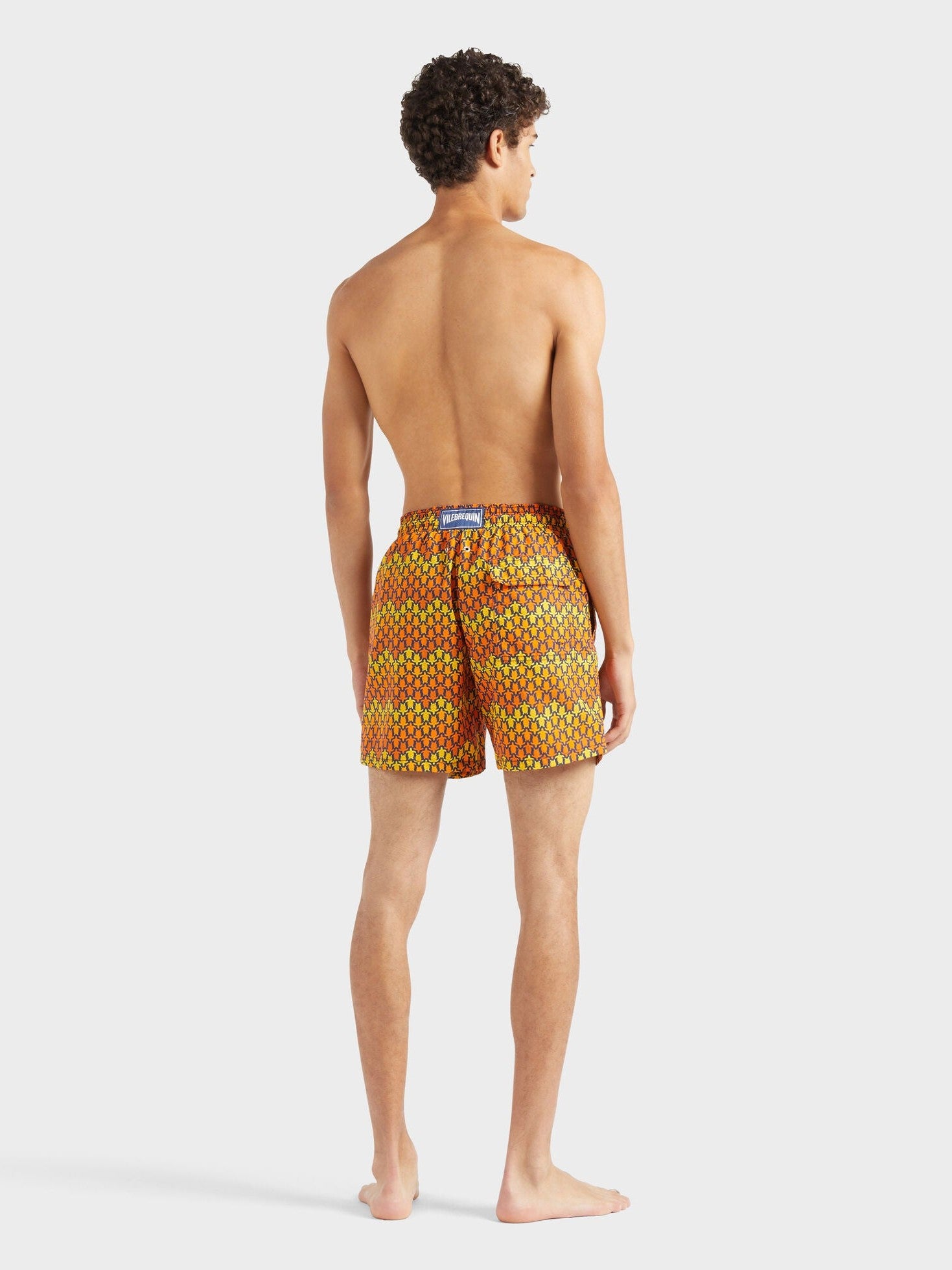 Men swim shorts herringbones turtles