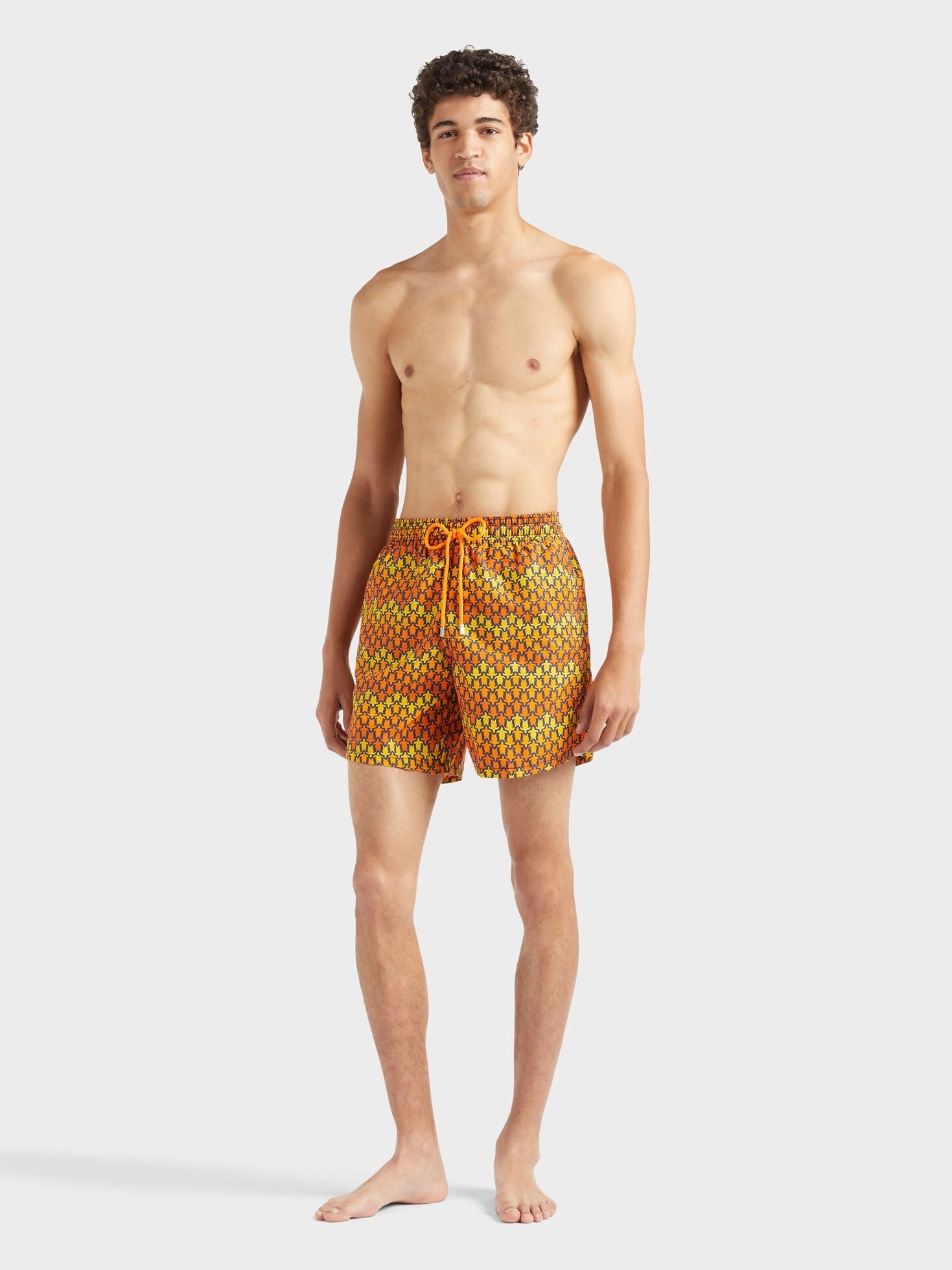 Men swim shorts herringbones turtles