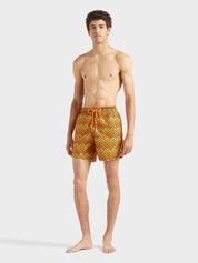 Men swim shorts herringbones turtles