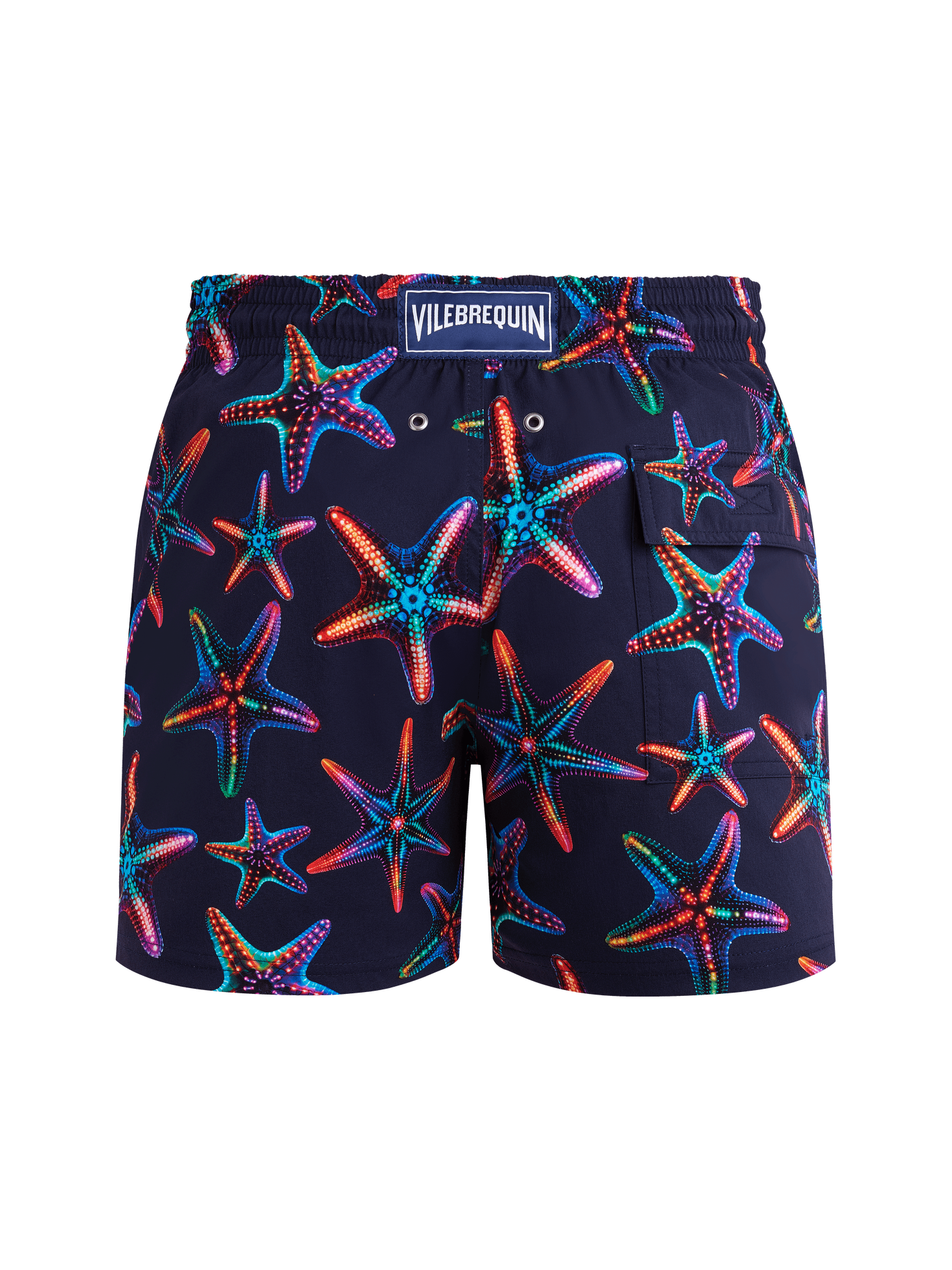 Men stretch short swim shorts disco stars