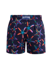 Men stretch short swim shorts disco stars