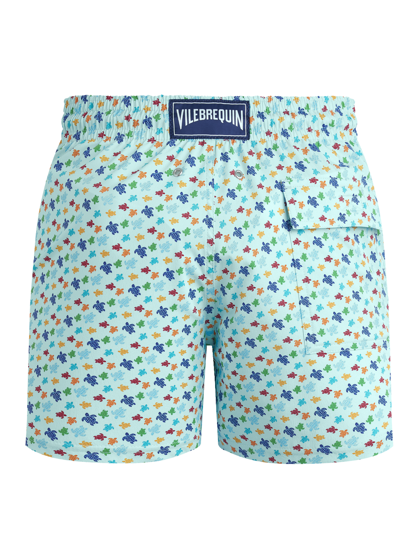 Men stretch short swim shorts micro ronde des tortues rainbow